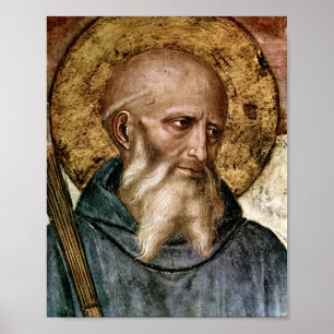 Saint Benedict of Nursia Poster