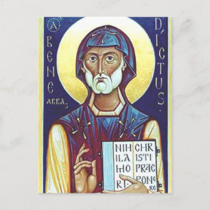 Saint Benedict of Nursia Vykort