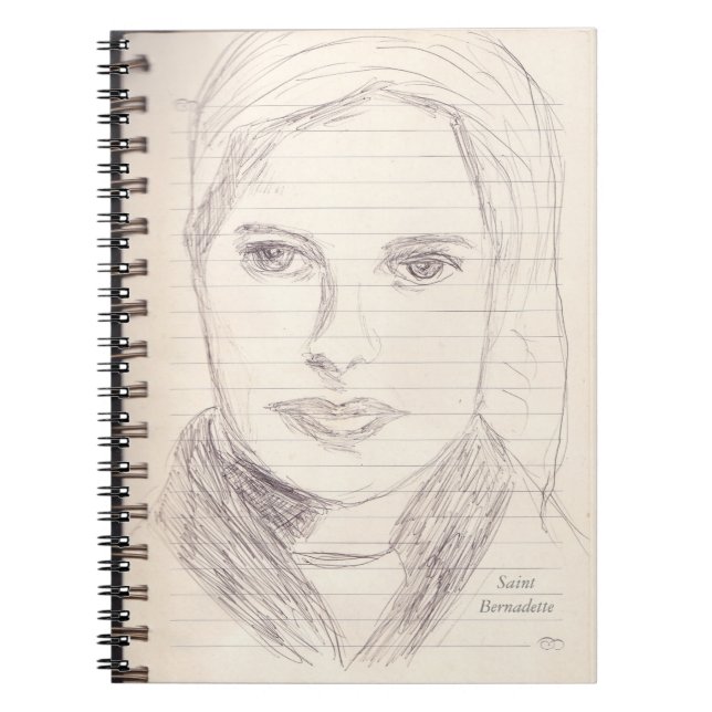 Saint Bernadette Anteckningsbok (Framsidan)