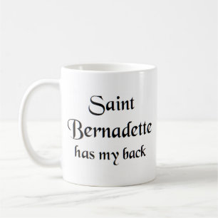 saint bernadette kaffe mugg