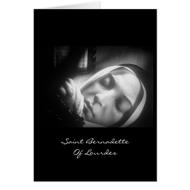 Saint Bernadette of Lourdes Hälsningskort (Framsidan)