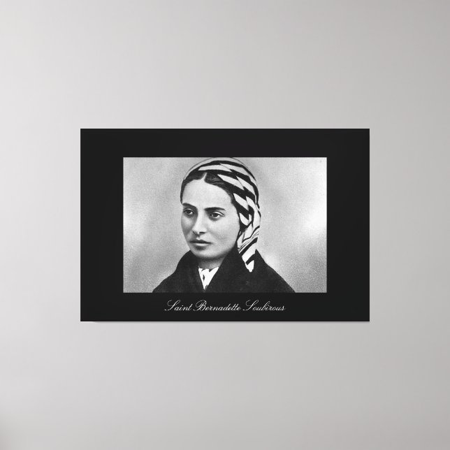 SAINT BERNADETTE SOUBIROUS CANVASTRYCK (Framsida)