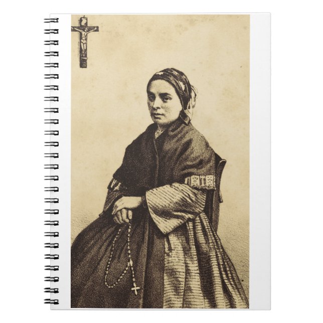 Saint Bernadette Soubirous Fina Konst Anteckningsbok (Framsidan)