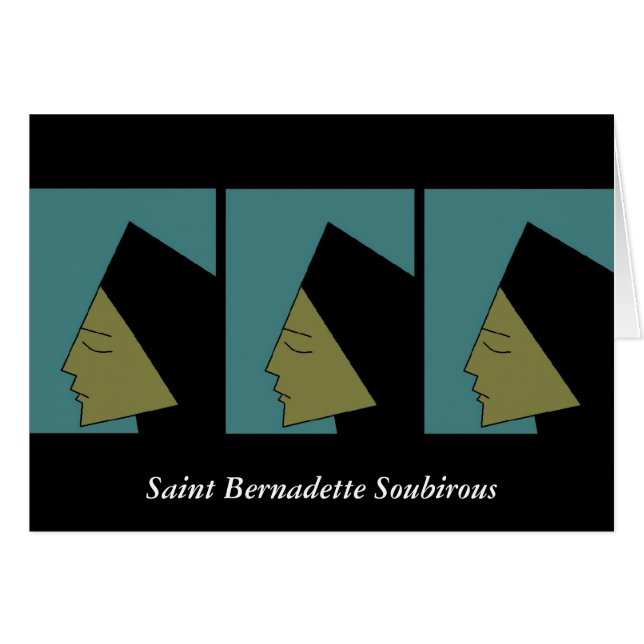 Saint Bernadette Soubirous Hälsningskort (Framsidan Horizontal)