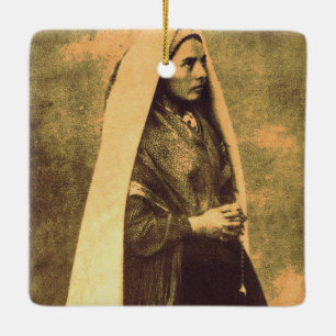 SAINT BERNADETTE SOUBIROUS JULGRANSPRYDNAD KERAMIK