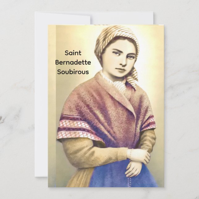 Saint Bernadette Soubirous Julkort (Framsida)
