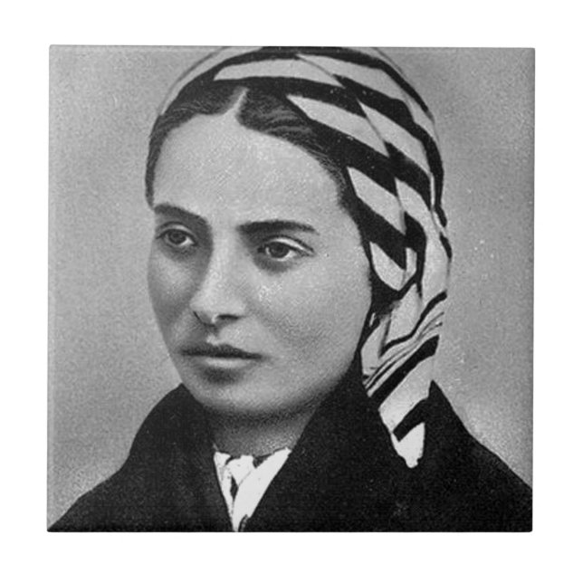 SAINT BERNADETTE SOUBIROUS KAKELPLATTA (Framsidan)