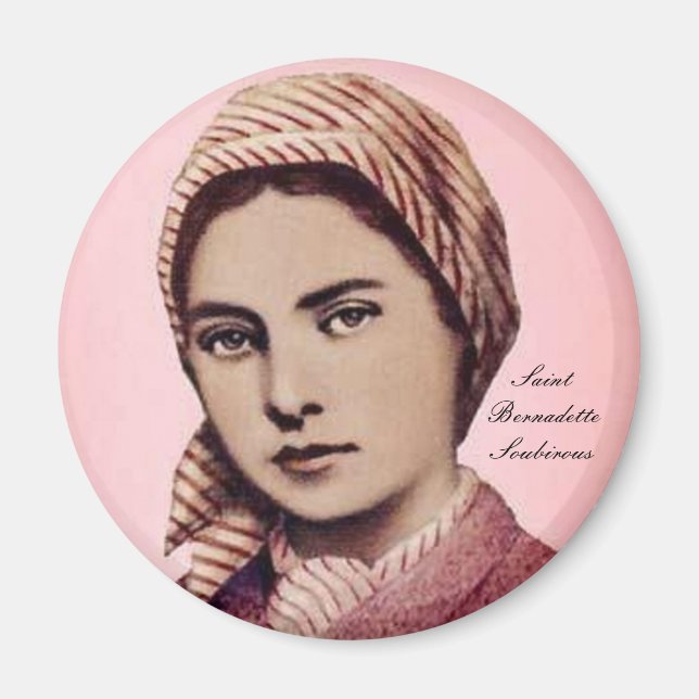 SAINT BERNADETTE SOUBIROUS MAGNET (Framsidan)