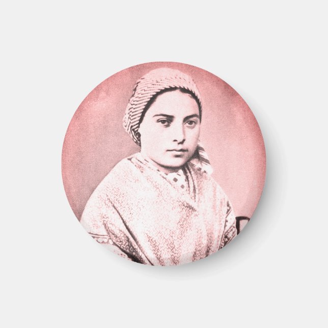 Saint Bernadette Soubirous som barn Magnet (Framsidan)