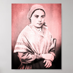 Saint Bernadette Soubirous som barn Poster