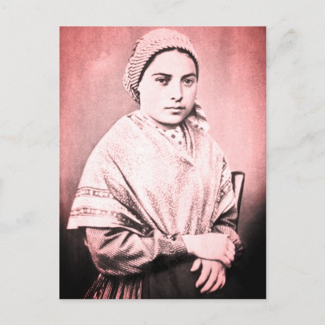 Saint Bernadette Soubirous som barn Vykort (Framsida)
