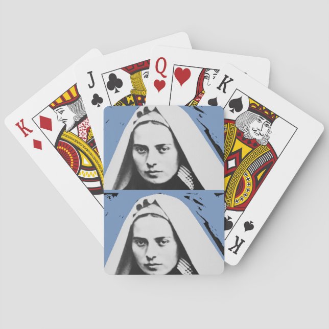 SAINT BERNADETTE SOUBIROUS SPEL KORT (Baksidan)