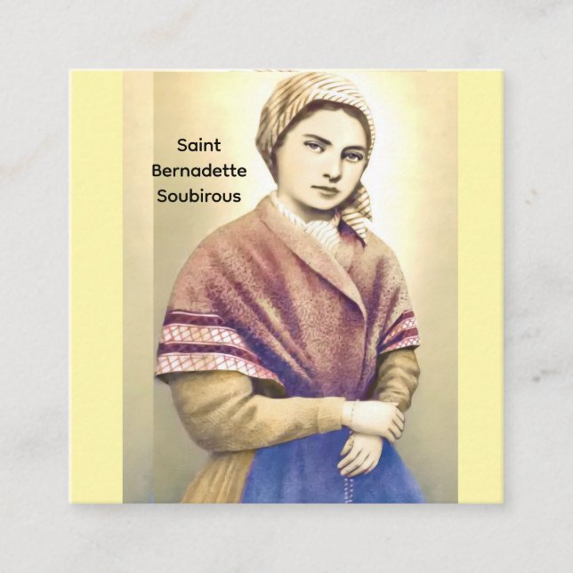 Saint Bernadette Soubirous Tilläggskort (Framsida)