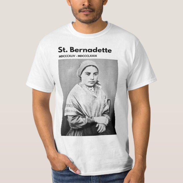 SAINT BERNADETTE T SHIRT (Framsida)