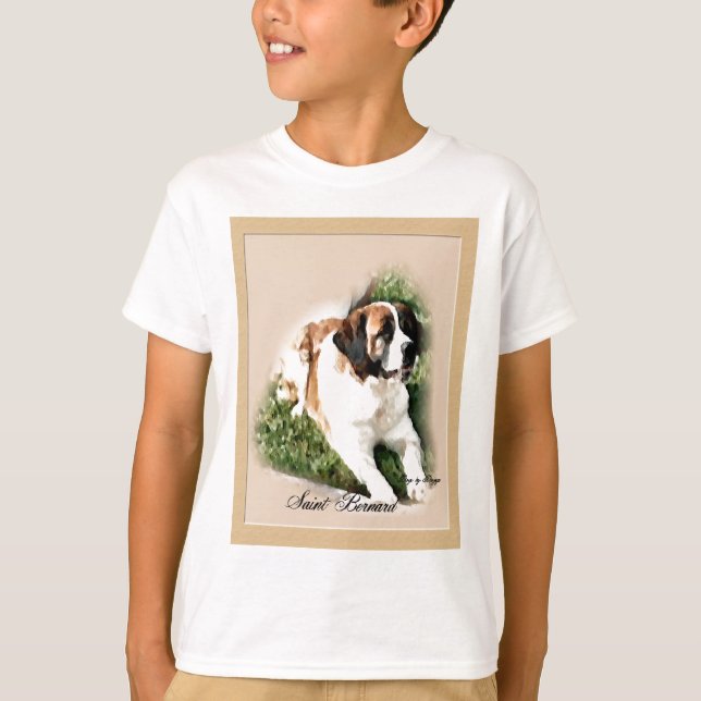 Saint Bernard Älskare Gifts Tee Shirt (Framsida)