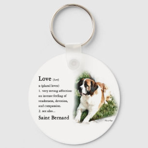 Saint Bernard Älskare Nyckelring