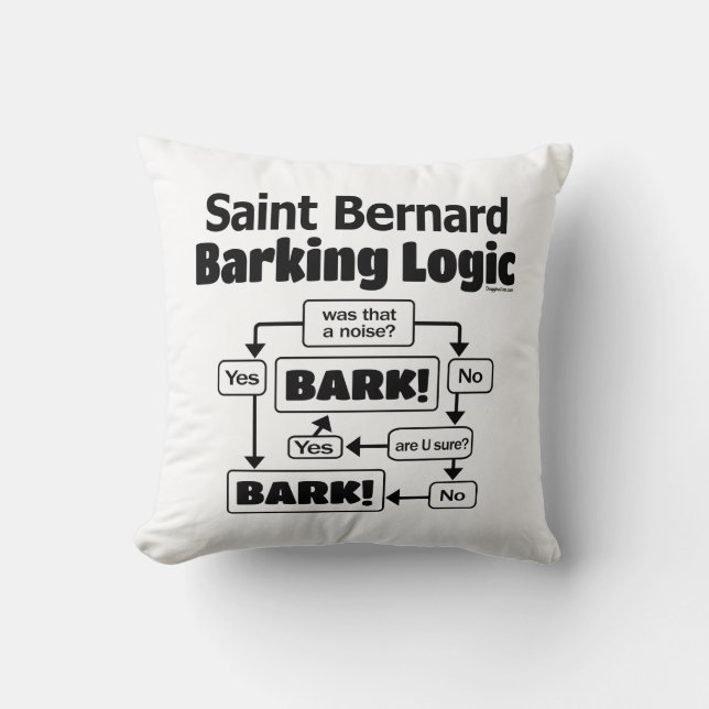 Saint Bernard Barking Logic Kudde (Framsida)