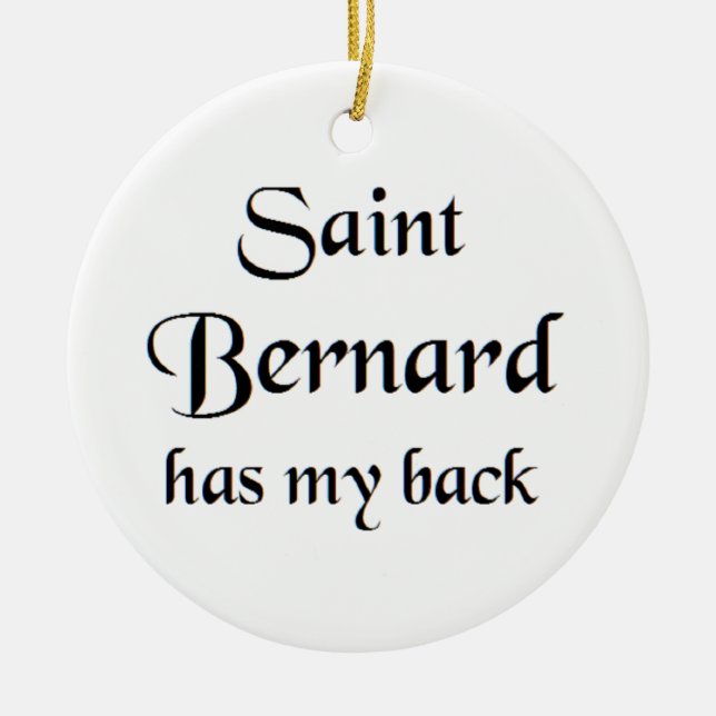 saint bernard coffee mug julgransprydnad keramik (Framsidan)