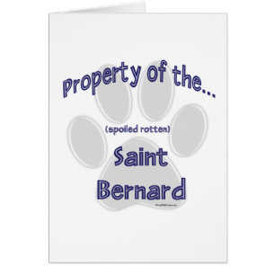 Saint Bernard Egendom Hälsningskort