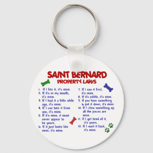 SAINT BERNARD Egendom Laws 2 Nyckelring