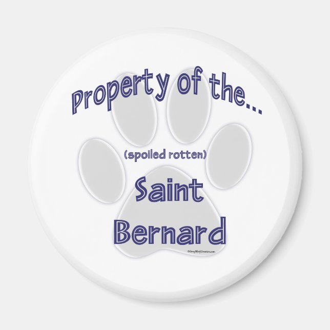 Saint Bernard Egendom - Magnet (Framsidan)