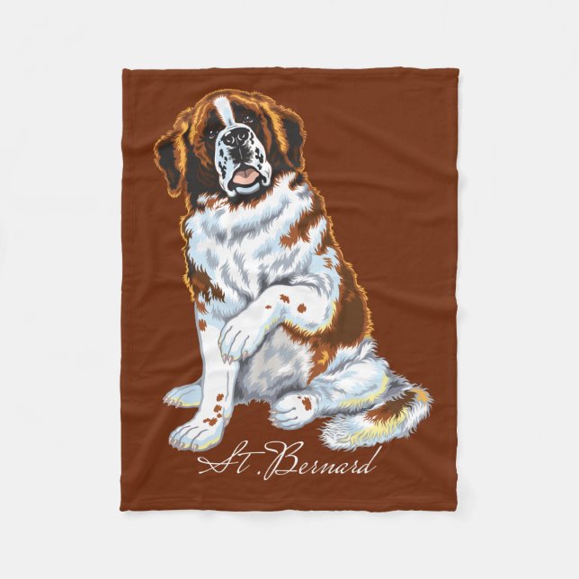 saint bernard fleece filt (Framsidan)