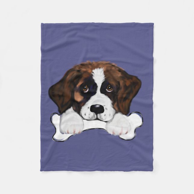 Saint Bernard Fleecefilt (Framsidan)