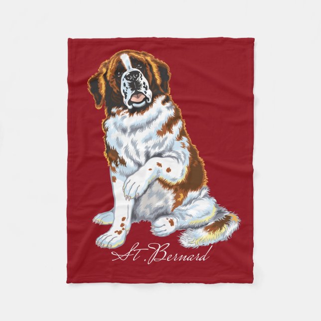 saint bernard fleecefilt (Framsidan)