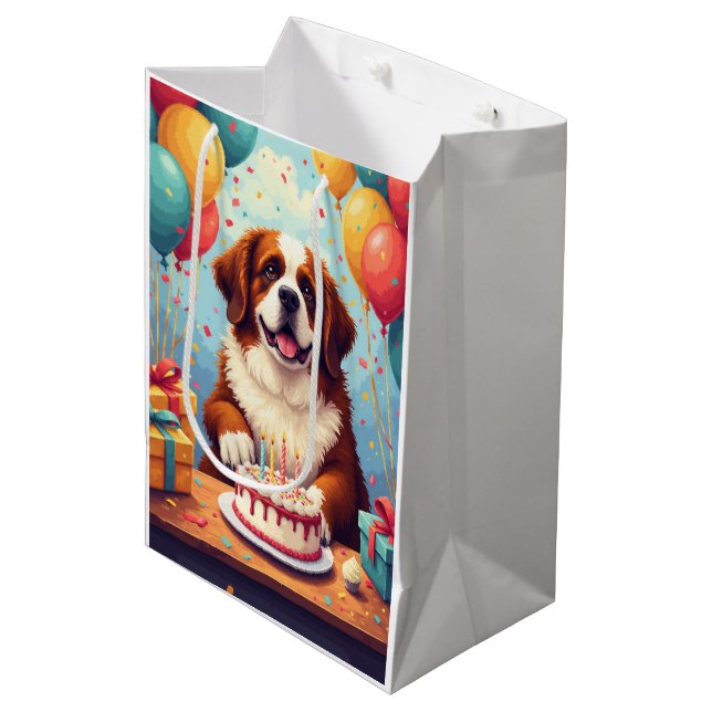 Saint Bernard Födelsedagsfirande (Framsidan Vinklad)