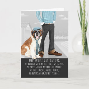 Saint Bernard från Fars dag Kort