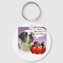 Saint Bernard Halloween Candy Nyckelring
