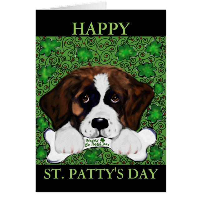 Saint Bernard Hälsningskort (Framsidan)