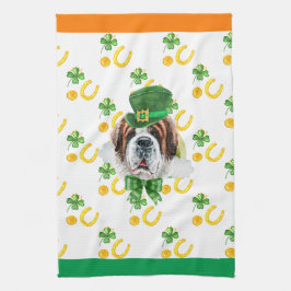 Saint Bernard Helgdag Home Decor St patricks day Kökshandduk