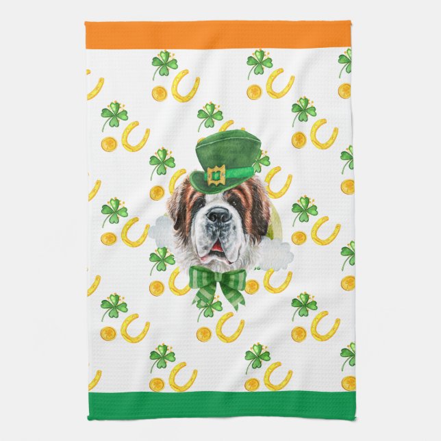 Saint Bernard Hem Hemmafester Dekoration St Patric Kökshandduk (Vertikal)