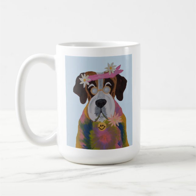 Saint Bernard Hippie Kaffemugg (Vänster)