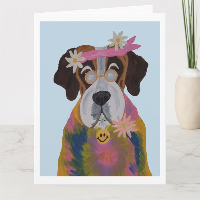 Saint Bernard Hippie Kort (Framsida)