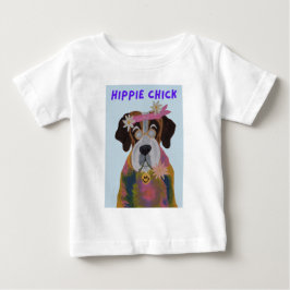Saint Bernard Hippie Tjej T Shirt