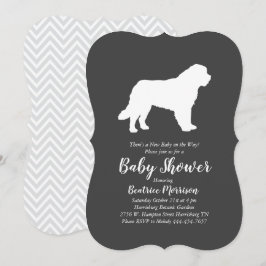 Saint Bernard Hund Baby Shower Gender Neutral Inbjudningar