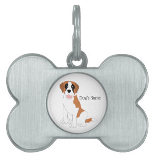 Saint Bernard Hund design ID-bricka Husdjur