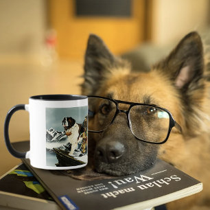 Saint Bernard Hund Dwarf Fantasy Mugg