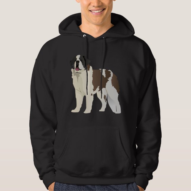 Saint Bernard-Hund Hoodie (Framsida)