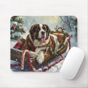 Saint Bernard Hund Jul Festiv Musmatta