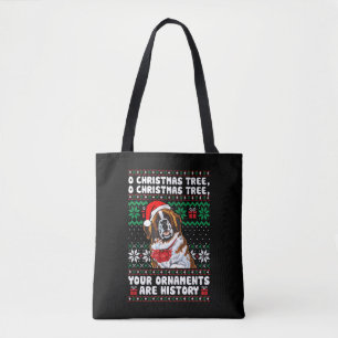 Saint Bernard Hund jul Funny Ornaments Pajama Tygkasse