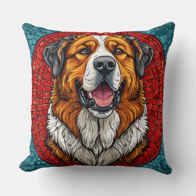 Saint Bernard hund Kudde (Framsida)