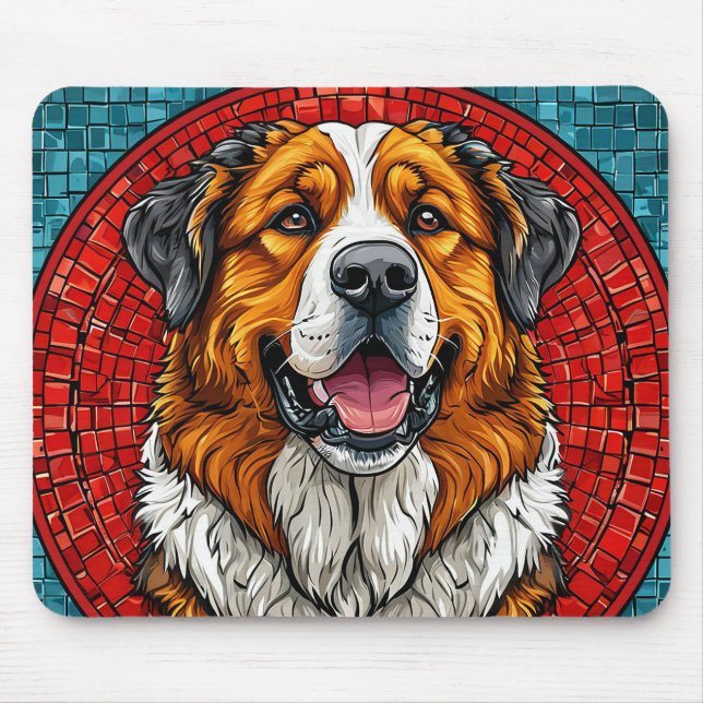 Saint Bernard hund Musmatta (Framsidan)