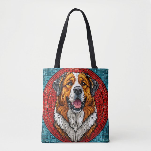 Saint Bernard hund Tygkasse (Framsida)