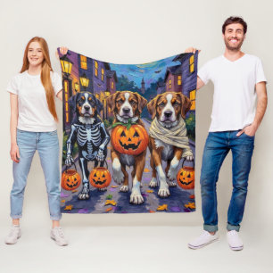 Saint Bernard Hundar i Halloween Kostymer Fleecefilt