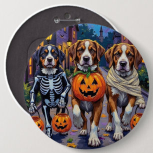 Saint Bernard Hundar i Halloween-kostymer Knapp