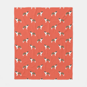 Saint Bernard Hundar Mönster Fleecefilt