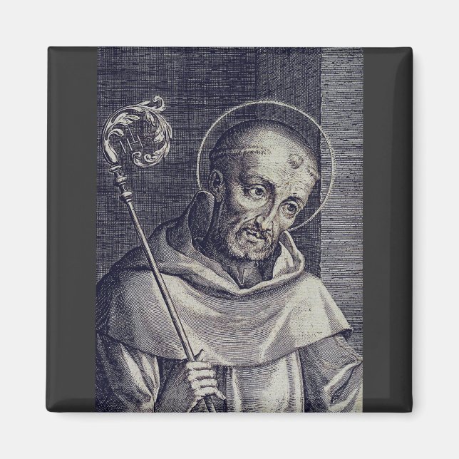 Saint Bernard i Clairvaux Magnet (Framsidan)
